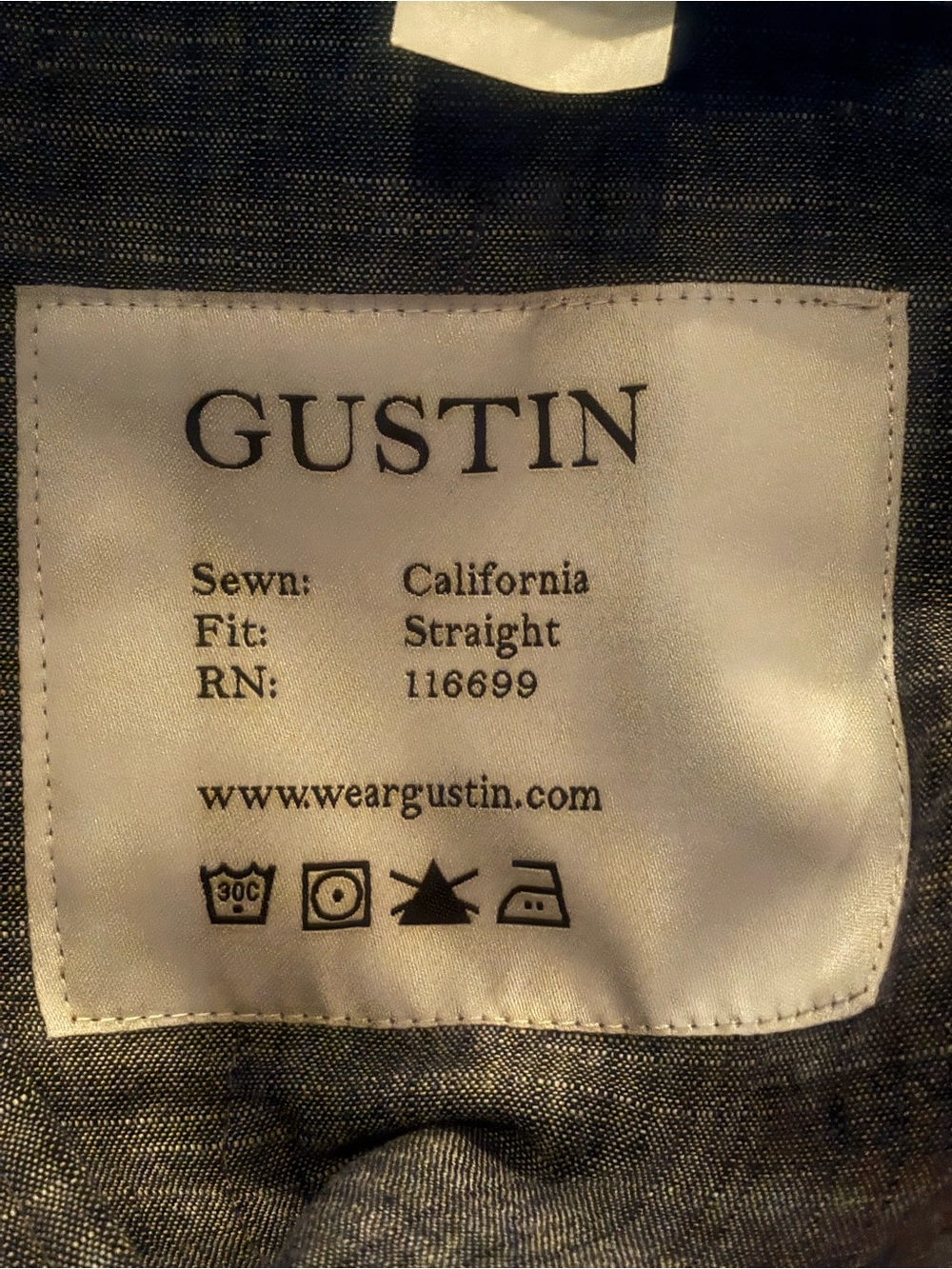NWOT | Gustin | #207 Camel Duck Canvas Chinos | Size 35 - Picture 10 of 12